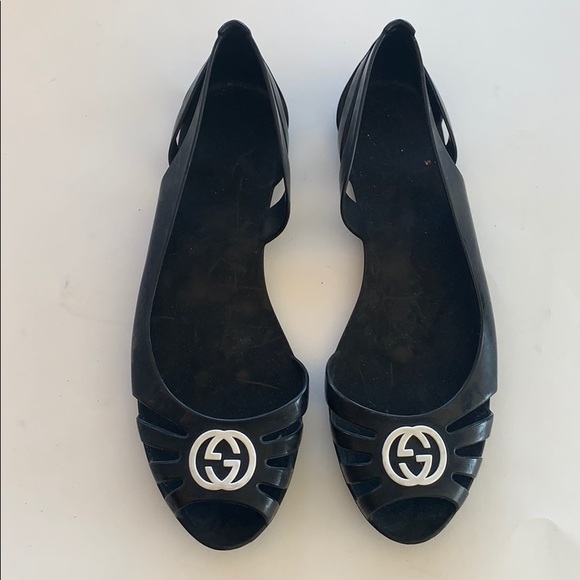 gucci jelly flats